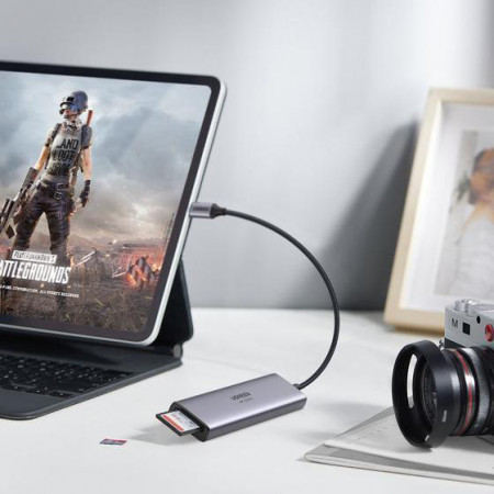 HUB multifunctional Ugreen USB tip C - 3x USB 3.2 Gen 1 / HDMI 4K 60Hz / cititor de carduri SD și TF gri (60383 CM511) - Img 4