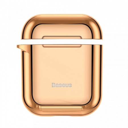 Husa protectoare din gel silica , Baseus pentru Apple Airpods , auriu