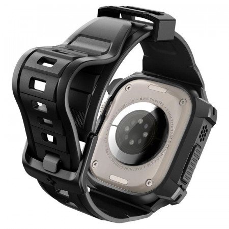 Husa Spigen Rugged Armor Pro cu curea pentru Apple Watch Ultra (49 mm) - neagra - Img 3