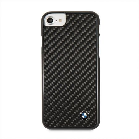 Husa telefon din fibra de carbon , tip bumper , Bmw pentru Apple iPhone 7/8 , neagra