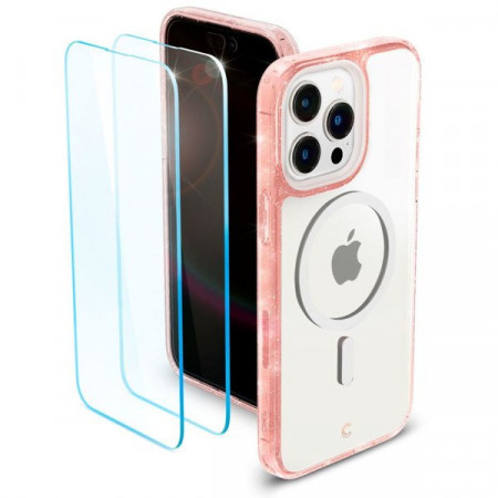 Husa telefon Spigen CYRILL SHINE MAG MAGSAFE IPHONE 14 PRO GLITTER ROSE - Img 5