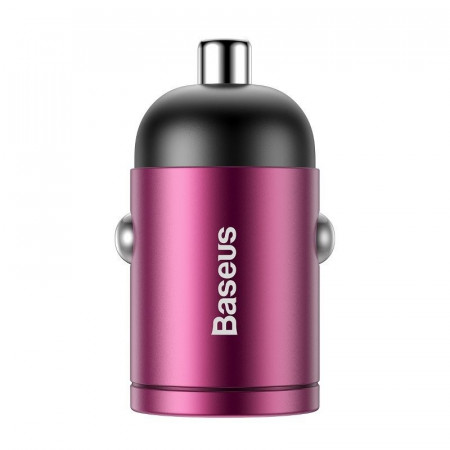 Incarcator auto Baseus Tiny Star Mini Quick Charge USB Port 30W Pink