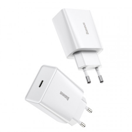 Incarcator Baseus Speed ​​Mini, USB-C, PD, 3A, 20W (alb) - Img 5