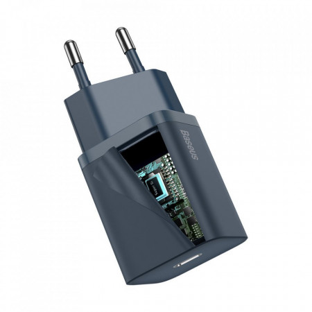 Incarcator Baseus Super Si Quick Charger 1C 20W cu cablu USB-C la Lightning 1m (blue) - Img 4