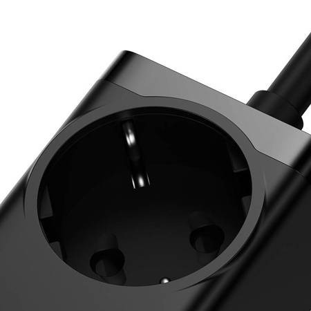 Incarcator de perete Baseus GaN3 Pro / powerstrip 2xUSB + 2xUSB-C + AC, 100W (negru) - Img 4