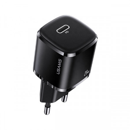 Incarcator retea USAMS 1XUSB-C T36 MINI 20W negru