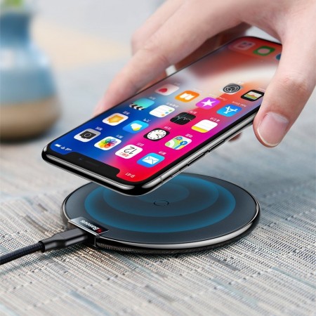 INCARCATOR TELEFON WIRELESS, BASEUS IX ELEGANT, NEGRU - Img 5
