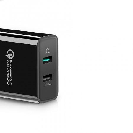 Incarcator UGREEN Quick Charge 3.0 2x USB 30W 3A - negru - Img 4
