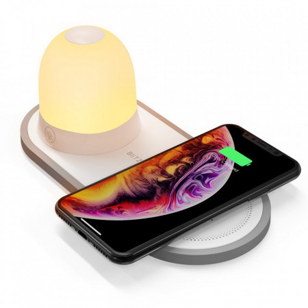 Încărcător wireless cu bec LED BlitzWolf BW-LT26