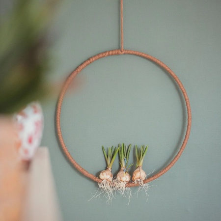 Inel Metalic Auriu Vaessen Creative Ø30 cm, Grosime 3 mm, inel decorativ pentru coronițe, macrameu și decorațiuni DIY - Img 2