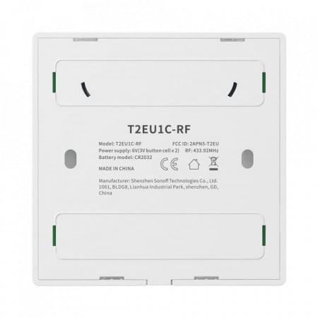Intrerupator dublu cu touch Sonoff T2EU2C, RF, Control de pe telefonul mobil - Img 3