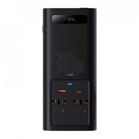 Invertor de putere Baseus 300W (220V CN/EU) (negru) - Img 2