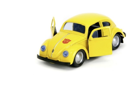 JADA TRANSFORMERS MASINUTA METALICA BUMBLEBEE VOLKSWAGEN BEETLE SCARA 1 LA 32 - Img 2