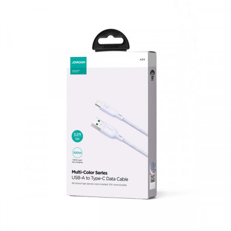 Joyroom Multi-Color Series SA34-AC6 Cablu USB-A / USB-C 100W Transfer rapid 1m - Violet - Img 4