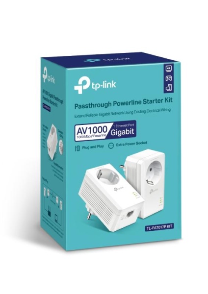 Kit Adaptor Powerline Tp-Link TL-PA7017P KIT, AV1000 Gigabit - Img 10