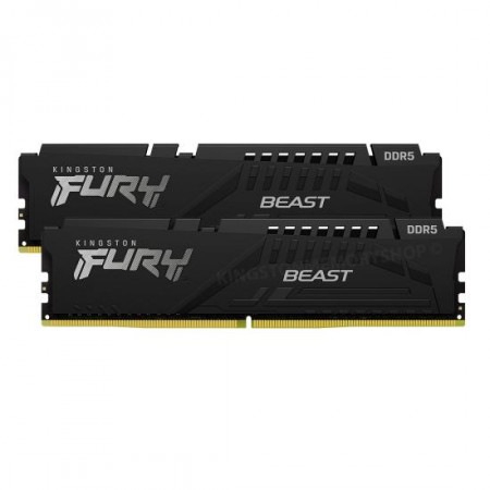 Kit Memorie Kingston Fury Beast 64GB, DDR5-5600Mhz, CL40, Dual Channel