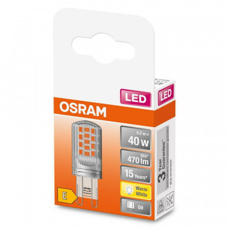 LEDPIN40 CL 4,2W/827 230V G9 FS1 OSRAM