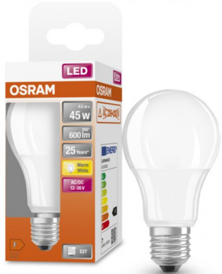 LEDSCLA45 6,5W/827 12-36VFR E27 FS1OSRAM