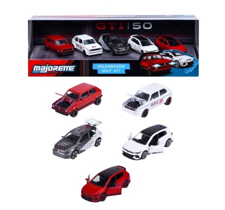 MAJORETTE SET 5 MASINUTE METALICE VOLKSWAGEN GOLF GTI SCARA 1 LA 64 - Img 3