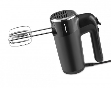 Mixer de mana Heinner HM-300BK, 300W, 6 viteze+turbo, 2 seturi accesorii inox, Negru - Img 3