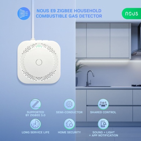 Nous E9 Tuya Zigbee household combustible gas detector - Img 2