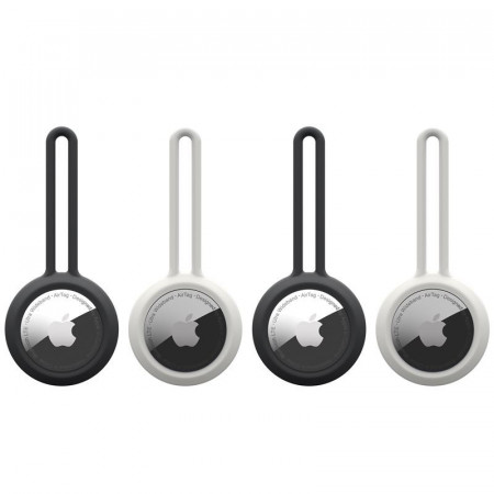 Pachet 4 x huse Airtag U by UAG Dot Loop black / white - Apple AirTag