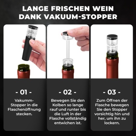 Picurător și Aerator pentru Vin, Dop Decantor cu Sistem Anti-Picurare, Fixare pe Sticlă, Negru/Transparent - Img 6