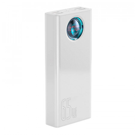 Powerbank Baseus Amblight 30000mAh, 4xUSB, USB-C, 65W (alb) - Img 3