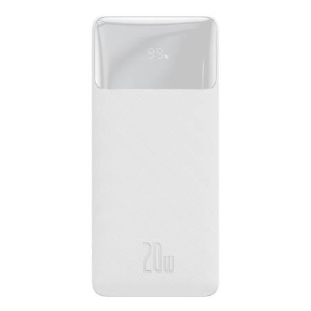 Powerbank Baseus Bipow 30000mAh, 2xUSB, USB-C, 20W (white)