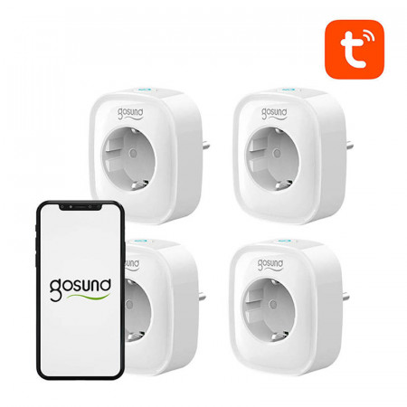 Priza WiFi inteligenta Gosund SP1, 4 bucati (pachet de patru) Tuya - Img 2