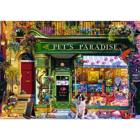 PUZZLE TREFL 1000 PREMIUM PLUS TEA TIME PARADISUL ANIMALELOR - Img 2