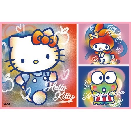 PUZZLE TREFL 2X200 HELLO KITTY SI PRIETENII - Img 2