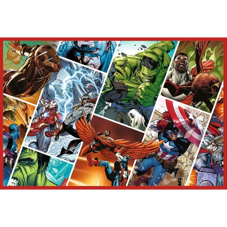 PUZZLE TREFL 2X200 MARVEL AVENGERS APARATORII LUMII - Img 3