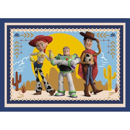PUZZLE TREFL 4IN1 PREMIUM PLUS KIDS TOY STORY 5 POSTER INCLUS - Img 3