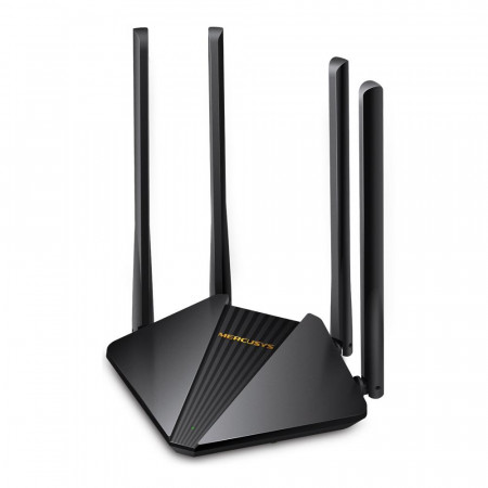 Router Wireless Mercusys MR30G, Gigabit, Dual Band, AC1200, 4 x Antene externe (Negru) - Img 2
