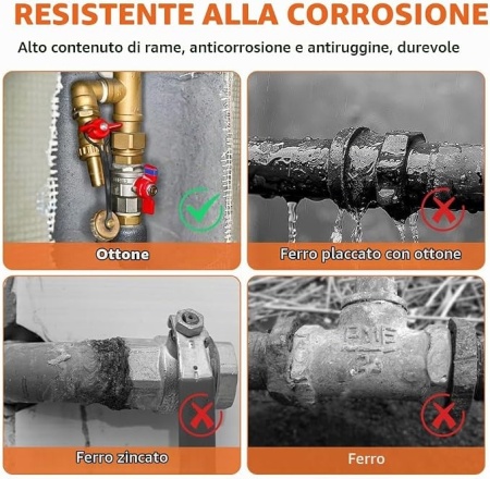 Set 2 Reducții / Adaptori din Alamă 3/4" Exterior x 1" Interior, Bucșă Filetată Hexagonală cu 2 Inele de Etanșare, pentru Apă, Gaz și Combustibil - Img 3