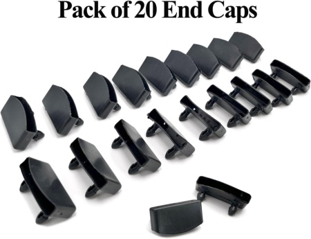 Set 20 Capace Plastice pentru Lamele Somieră Typec Home, 54x9 mm, Negru, Suporturi de Fixare pentru Șipci de Pat - Img 4