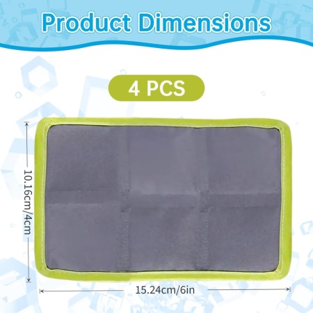 Set 4 Pastile de Răcire Slim Reutilizabile TYPEC home, Baterii cu Gel pentru Geantă Termică și Caserolă Prânz, Răcitoare Portabile pentru Picnic, Camping, Călătorii, Verde - Img 6