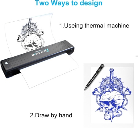 Set 50 Coli Hârtie de Transfer Tatuaje A4, Șablon Carbon 4 Straturi pentru Copiator Termic și Desen Manual, Hârtie Indigo Profesională pentru Tatuat, Body Painting și Proiecte DIY - Img 3