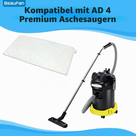 Set 6 Bucăți Filtre de Aer KFI 7520 Compatibile cu Aspiratoarele pentru Cenușă Kärcher AD 4 Premium - Img 6