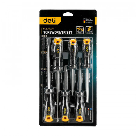 Set de surubelnite Deli Tools EDL620006, cu magnet, 6 buc - Img 2
