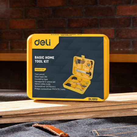 Set de unelte de uz casnic 11 buc. Deli Tools EDL5050 - Img 2