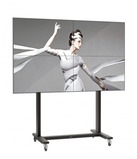 Solutie VideoWall 2x2 cu suport Vogel's 2x2 mobil TVW2255 si 4 Display-uri LG 55LV75D
