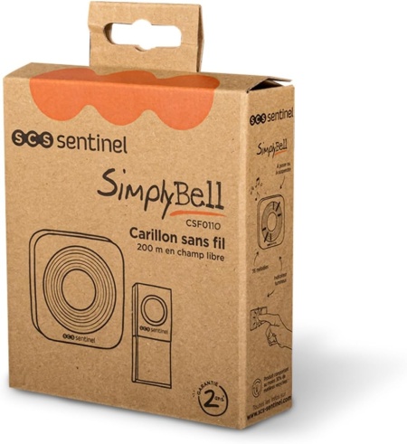 Sonerie Wireless de Lungă Distanță SCS Sentinel CSF0110, 36 Melodii, Raza 200m, Indicator Vizual LED, Protecție IP44, Alb - Img 6