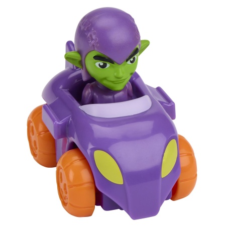 SPIDEY SI PRIETENII LUI UIMITORI MARVEL SUPER ROLLERS SET FIGURINA GREEN GOBLIN CU VEHICUL 5.5CM - Img 3