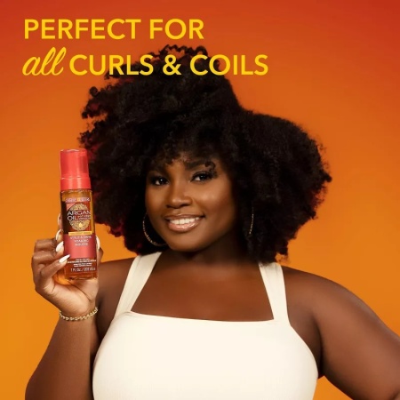 Spumă de Coafat Creme of Nature cu Ulei de Argan Style &amp; Shine Foaming Mousse, 7.0 fl oz / 207 ml - Img 2