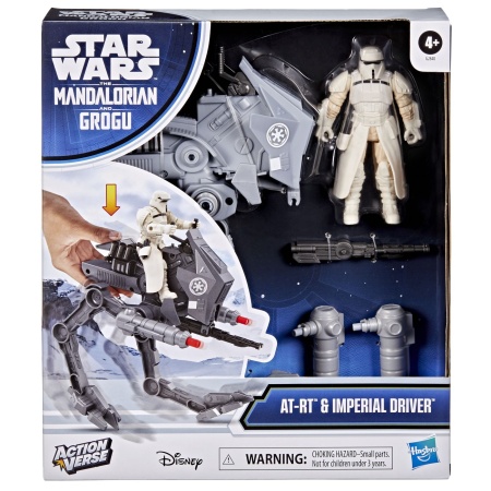 STAR WARS MANDALORIAN SI GROGU ACTION VERSE SET FIGURINA IMPERIAL DRIVER SI VEHICUL AR RT CU ACCESORII - Img 2