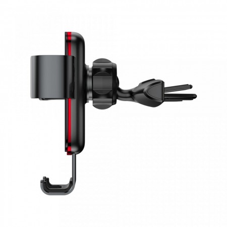 Suport auto cu rotire 360 pentru telefon cu prindere in fanta pentru CD , Baseus Metal Age Gravity , negru - Img 2
