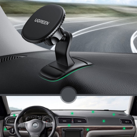 Suport auto magnetic pentru telefon Ugreen negru (LP292) - Img 6