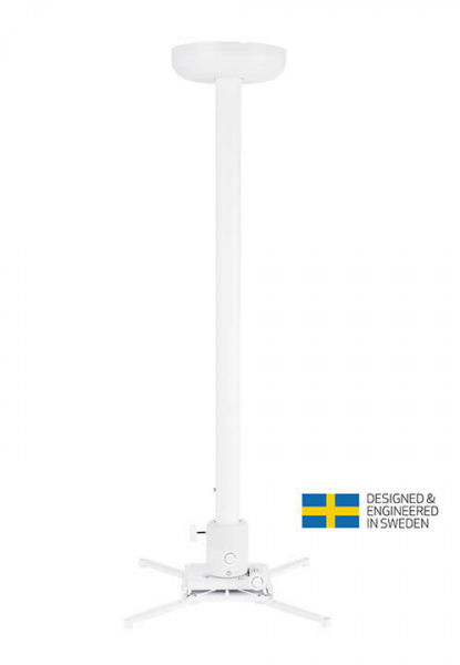 Suport videoproiector tavan Multibrackets MB-0742 Finetune, reglabil 1600-3000mm, max. 10kg, alb - Img 6